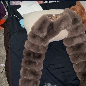 Poly fur coat